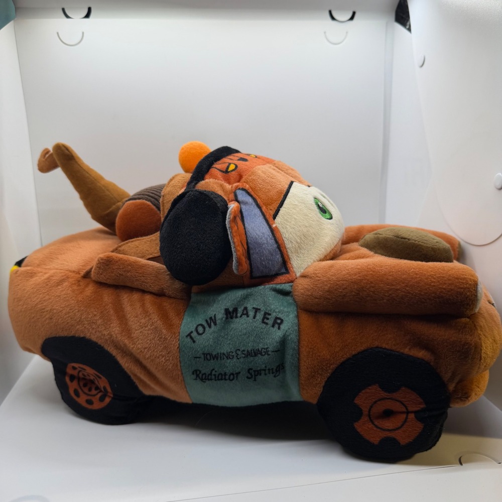 Disney Pixar Cars Mater Plush Stuffed Toy Towing Radiator Springs 7in Orange‎ - Picture 7 of 16